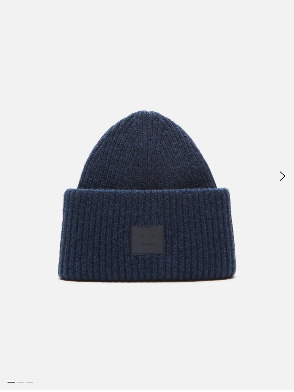 Acne Studios Large Face Logo Beanie - Yak